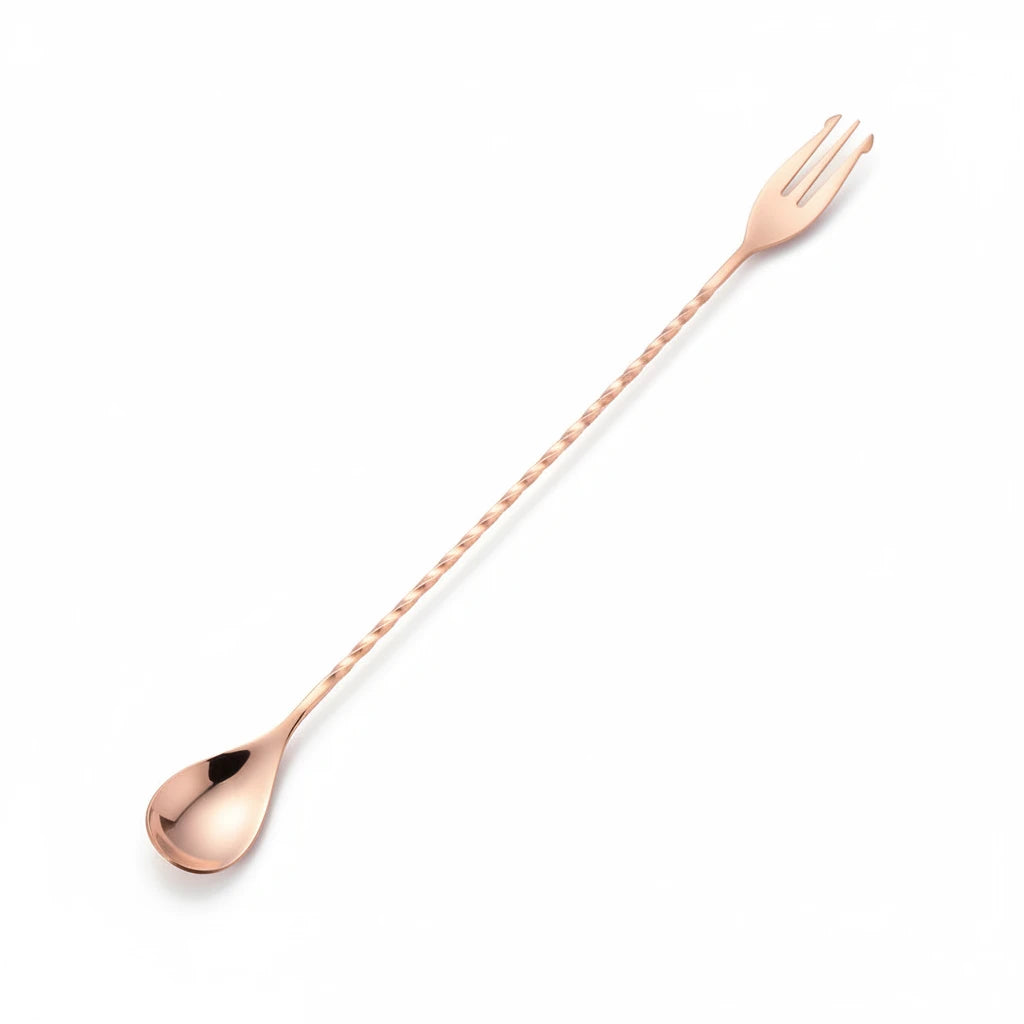 Cocktail spoon 30cm con forchetta