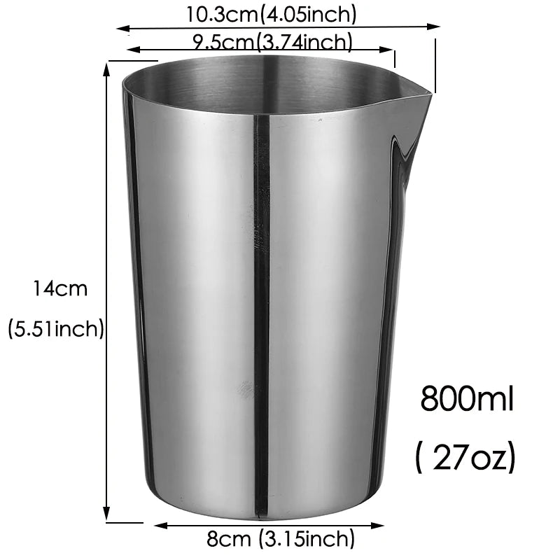 Mixing glass stainless steel 800ml